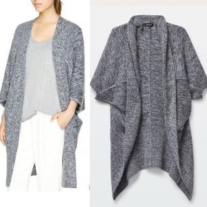 Aritzia Babaton Gray Silk Cashmere Cocoon Cardigan Sz S/M